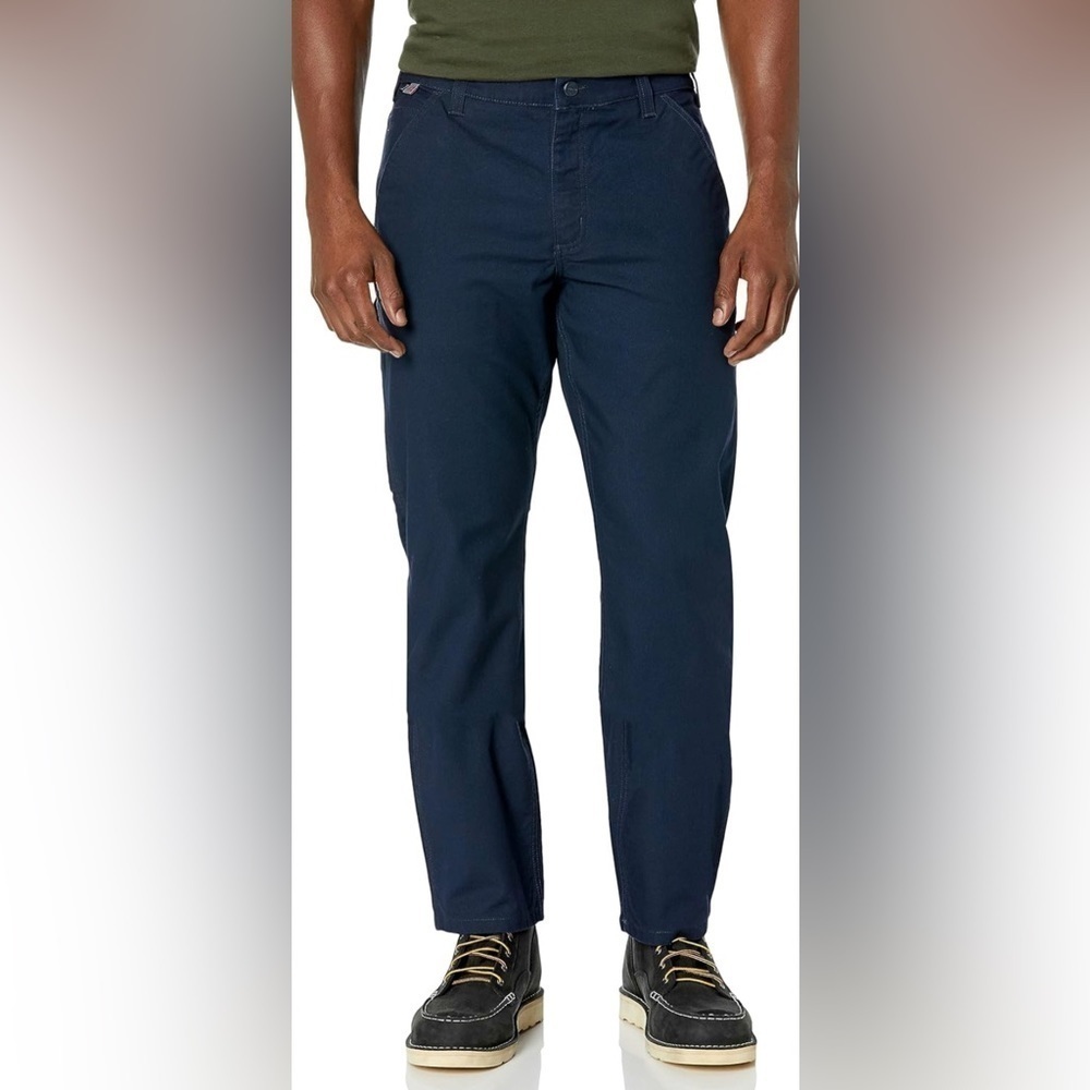 CARHARTT Size 40x32 Blue Fire Resistant Cotton Blend Pants